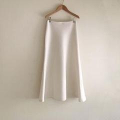 plage minimal sweat スカート　36 ホワイト　白 plage minimal sweat スカート 36 ホワイト 白 - メルカリ