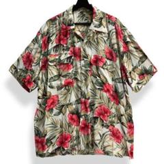 希少【VINTAGE】海外古着 ビンテージアロハシャツ ハイビスカス