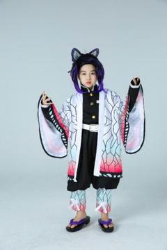 鬼滅の刃 コスプレ衣装 きめつの刃 胡蝶 しのぶ 子供服 即購入可140cm