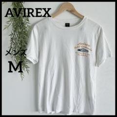 AVIREX 【M】ホワイト Tシャツ メンズ プリント有り