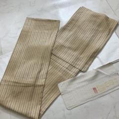 美品◆単衣◆丹後ちりめん◆縞模様◆ロング◆裄長◆ガード加工◆裄66丈161 美品◇単衣◇丹後ちりめん◇縞模様◇ロング◇裄長◇ガード加工