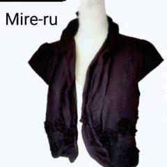 【韓国製】Mire-ru ミレール ショート丈ジャケット 立体襟 F