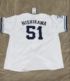 埼玉西武ライオンズ #51 西川愛也 ホームユニフォーム サイズS