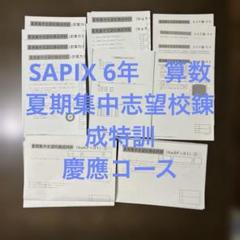 【2023年終了組】サピックス夏期集中志望校練成特訓　社会全5回 夏期集中志望校錬成特訓（サピックス／小6） - 国語が苦手な