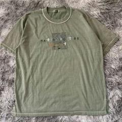 美品✨【Keiko】グリーン NATURE Tシャツ L相当 大きいサイズ 綿混