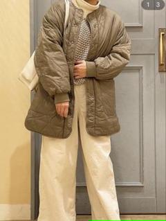 シルク大島紬バルーンコート(幅広スヌード付き) 20221203124114_4_1.jpg