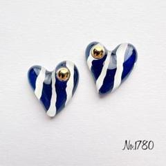 No.1780 大ぶり レジンピアス レジンイヤリング ハンドメイドピアス