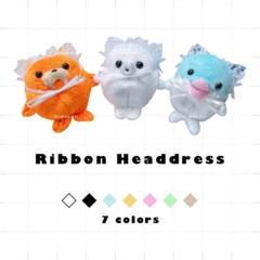 ちっちゃいぬいぐるみ向け リボンヘッドドレス minibeans あざらし