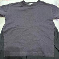 pairMANON 半袖フリルTシャツ　100cm ブラック