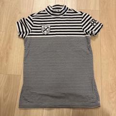 パーリーゲイツ　ストライプ　モックネック半袖シャツ サイズ4 美品 PEARLY GATES - 古着 PEARLY GATES パーリーゲイツ ボーダー柄