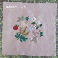 〈ウール刺繍生地〉青い鳥のサムネイル