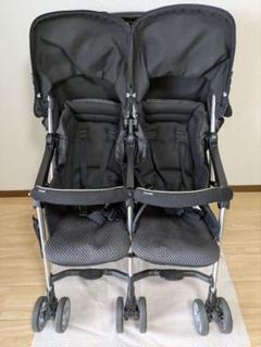 combi　ダブルベビーカー ブラック 2人乗り