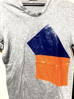 ボッテガヴェネタのコットンTシャツ 青オレンジデザイン