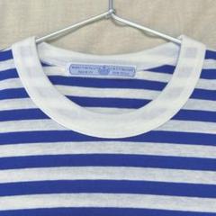 オールドマンズテーラー ボーダー半袖Tシャツ ブルー×白 オールドマンズテーラー ボーダー半袖Tシャツ ブルー×白 - メルカリ