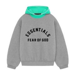 2日限定価格‼️ESSENTIALS FEAROFGODパーカーライトオートミール FOG ESSENTIALS - 21SS BACK LOGO HOODIE (RUBBER) / ライト