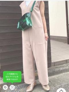 【未使用級✨】スタニングルアー　シャーリングオールインワン　サロペット　グリーン 未使用級✨】スタニングルアー シャーリングオールインワン