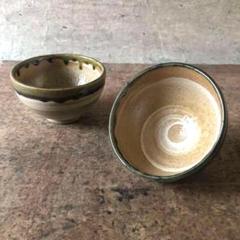 陶芸家　山下清　益子焼　かたつむり　鉄絵　湯呑　筒茶碗　筆筒　箱付き 陶芸家 山下清 益子焼 かたつむり 鉄絵 湯呑 筒茶碗 筆筒 箱付き