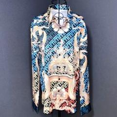 【新品未使用】男女兼用　メンズ　レディース　シャツ　ジャケット　バロック柄　②⑨