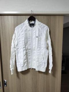 Fred Perry ホワイト カーディガン