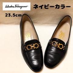 Salvatore Ferragamo 黒ローファー ゴールドバックル　23㎝ サルヴァトーレフェラガモ Salvatore Ferragamo SPORT ビット