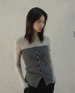 代引き手数料無料 mixed tube knit | OHOTORO トップス - トップス
