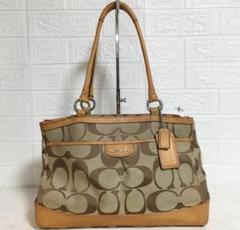 no25658 COACH コーチ F19725 シグネチャー トート バッグ