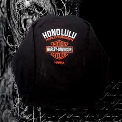 Harley-Davidson グランジy2k バイカー バックプリント ロンT
