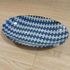 【美品未使用】牧谷窯 杉本義訓 楕円皿