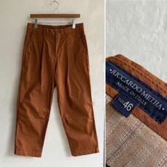 イタリア製 RICCARDO METHA コットン タックパンツ 46 - メルカリ