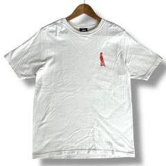 Stüssy ステューシー Tシャツ Mサイズ 白×赤 シャドーマン メキシコ製