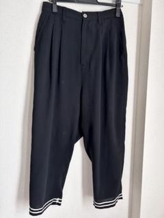 【初回限定お試し価格】 WATANABE JUNYA 裾ライン テーパード ジョーゼット シアー パンツ
