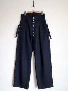 【sulvam】ウールギャバジン サルエルボンテージパンツ ブラック/M sulvam（サルバム）2024SS クラシックボンテージパンツ MT-P52