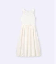 新品 GU バブルヘムワンピース(ノースリーブ)US+EC