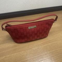 【ちゃむち】GUCCI アクセサリーポーチ レッド GGパターン ちゃむち様専用】GUCCI アクセサリーポーチ レッド GGパターン