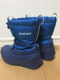 【極美品】mont-bell スノー.パウダーブーツ　キッズ　ネイビー 19cm mont-bell(モンベル) / パウダーブーツ/キッズ靴/19cm/ブーツ