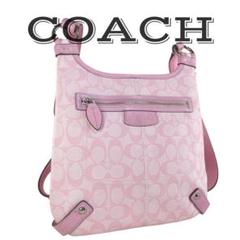 【美品】 COACH コーチ ショルダーバッグ ピンク