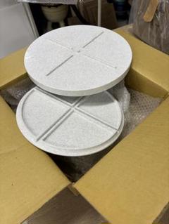 陶芸　焼き物　轆轤　亀板　セット　ホワイト 陶器 プレート 陶芸 焼き物 轆轤 亀板 セット ホワイト 陶器 プレート - 工芸品