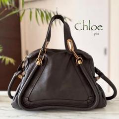 極美品 Chloe クロエ パラティ 2way レザートートバッグ - メルカリ