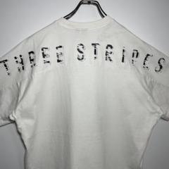 adidas アディダス　Tシャツ　サイズL デカロゴ　3本ライン　希少　古着
