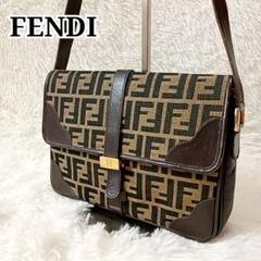 FENDI フェンディ ヴィンテージ ズッカ ショルダーバッグ ゴールド金具