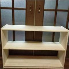 【リリー】送料込み❤️一枚板で作る　2wayオモチャ棚モンテッソーリ　w90 ハンドメイド 2wayおもちゃ棚 モンテッソーリ w90 - メルカリ