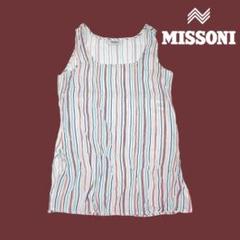 09T969☆ MISSONI イタリア製 薄手 シースルー ブラウス 春夏 M