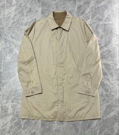 ZEGNA ゼニア リバーシブル バイカラー レザー装飾 コート サイズ48
