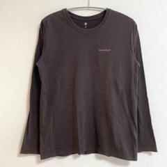 【人気】モンベル 長袖 Tシャツ レディース M 茶色 アウトドア ロンT 春夏
