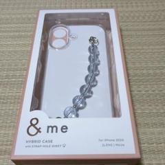 & me iPhone16用ケース 落下防止バンド付き