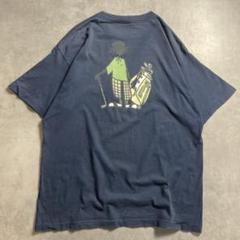 90s USA製 old stussy シャドーマン ゴルフ Tシャツ
