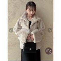 dazzlin 全新未使用品　タグ付き　ファーコート ショート丈 dazzlin ビットショートミンクライクファーコート - メルカリ