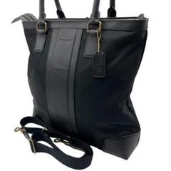 COACH✨ビジネストートバッグ　レガシー　オールレザー　チャーム　A4PC 大人気モデル ✨コーチ ビジネスバッグ オールレザー メンズ