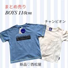 【まとめ売り】半袖Tシャツ2枚組 110cm 西松屋&チャンピオン