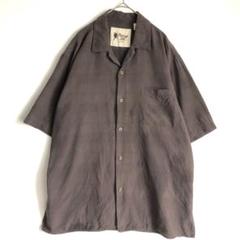 3411 半袖　シャツ シルク　ブラウン